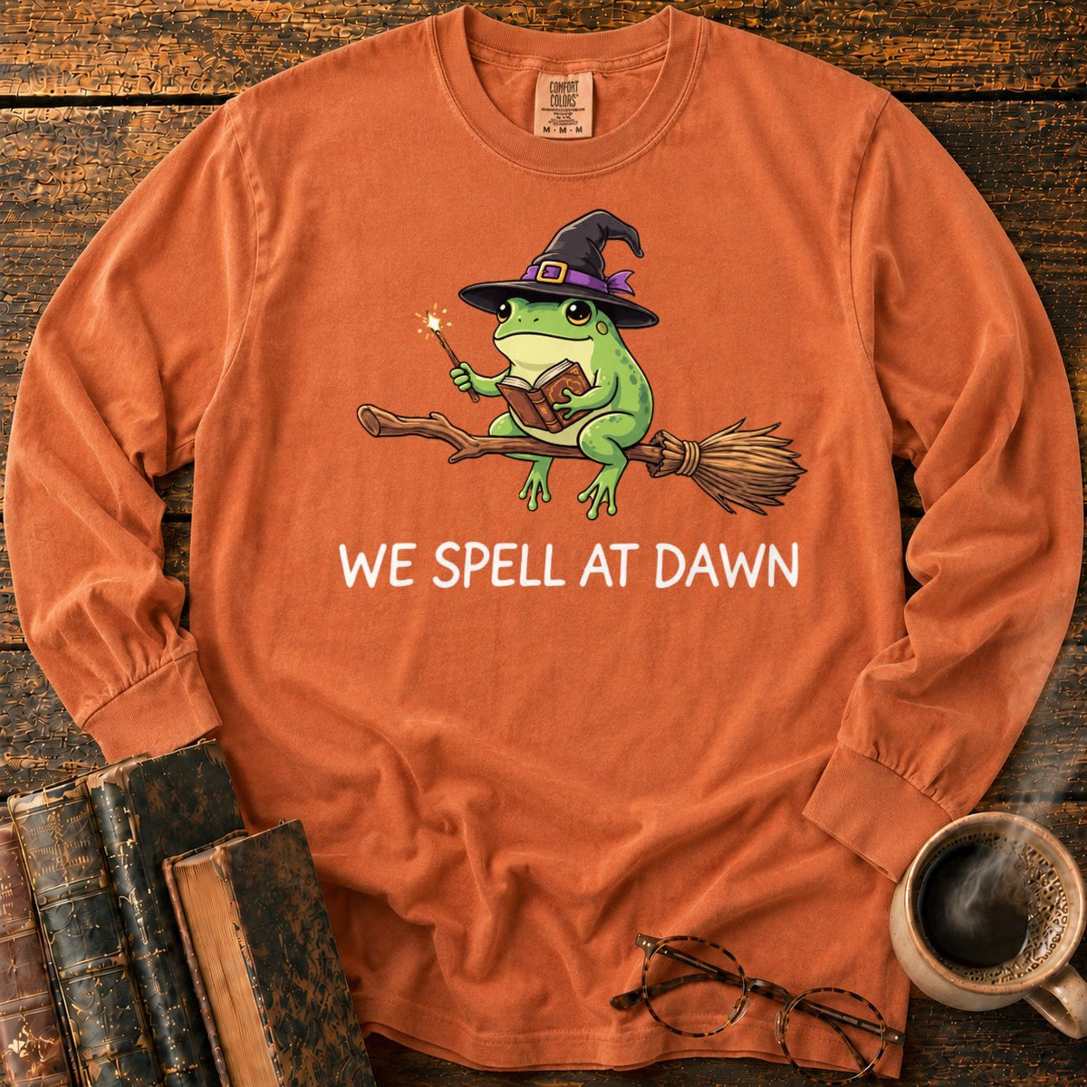 We Spell At Dawn LS T-Shirt in Yam – BooksThreads