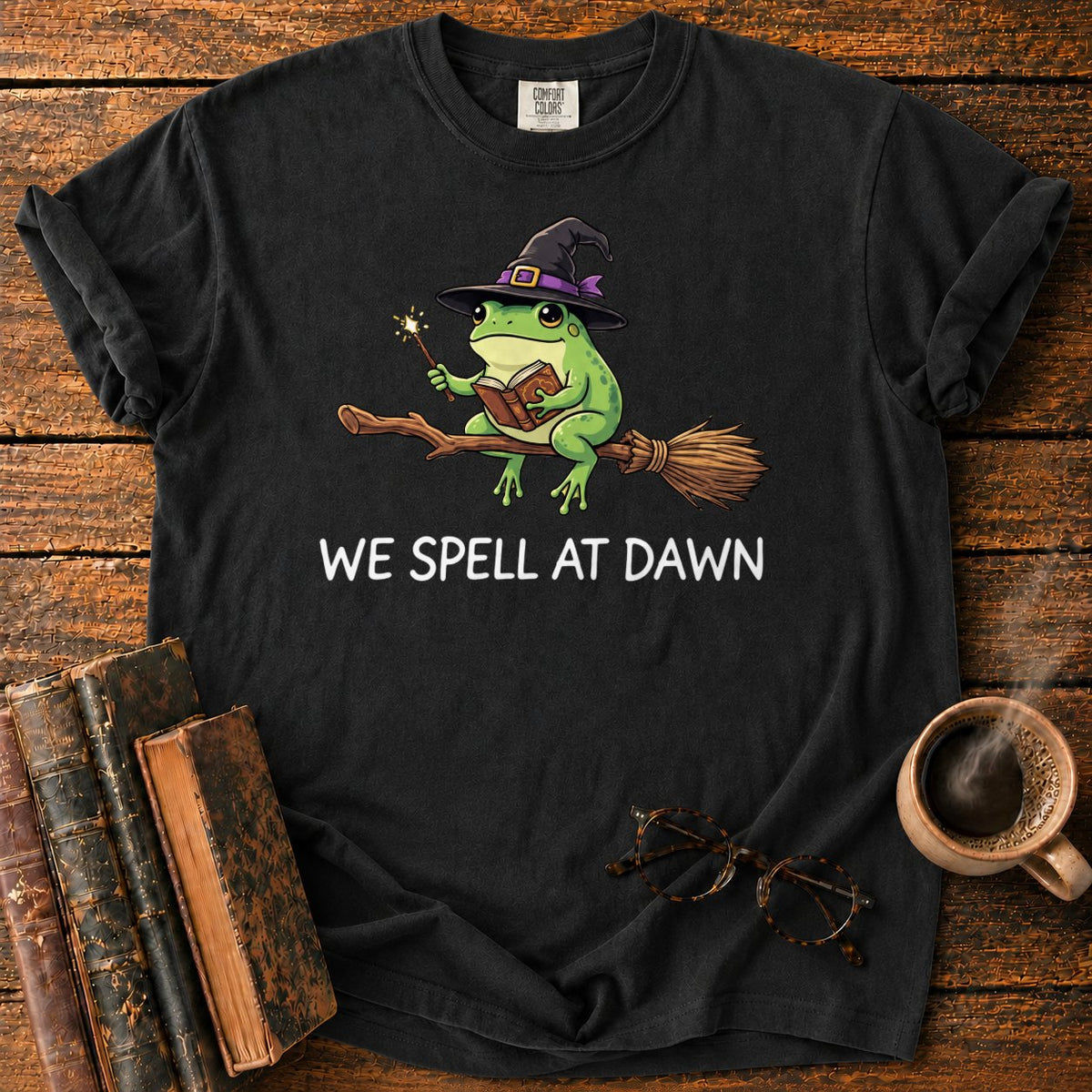 We Spell At Dawn T-Shirt in Black – BooksThreads