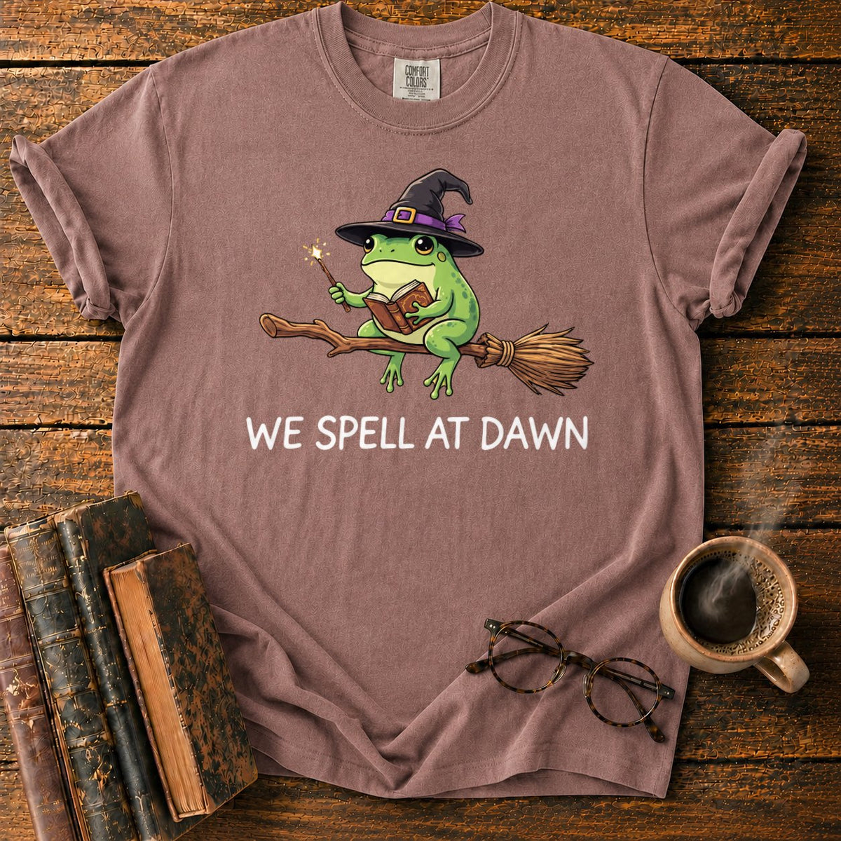 We Spell At Dawn T-Shirt in Espresso – BooksThreads