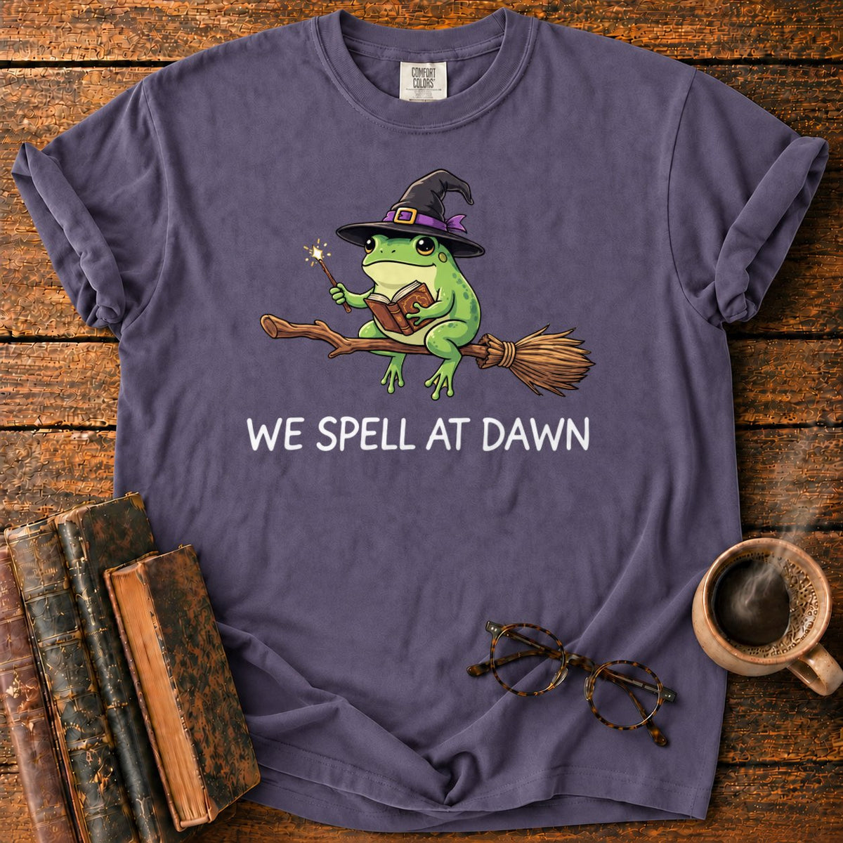 We Spell At Dawn T-Shirt in Grape – BooksThreads