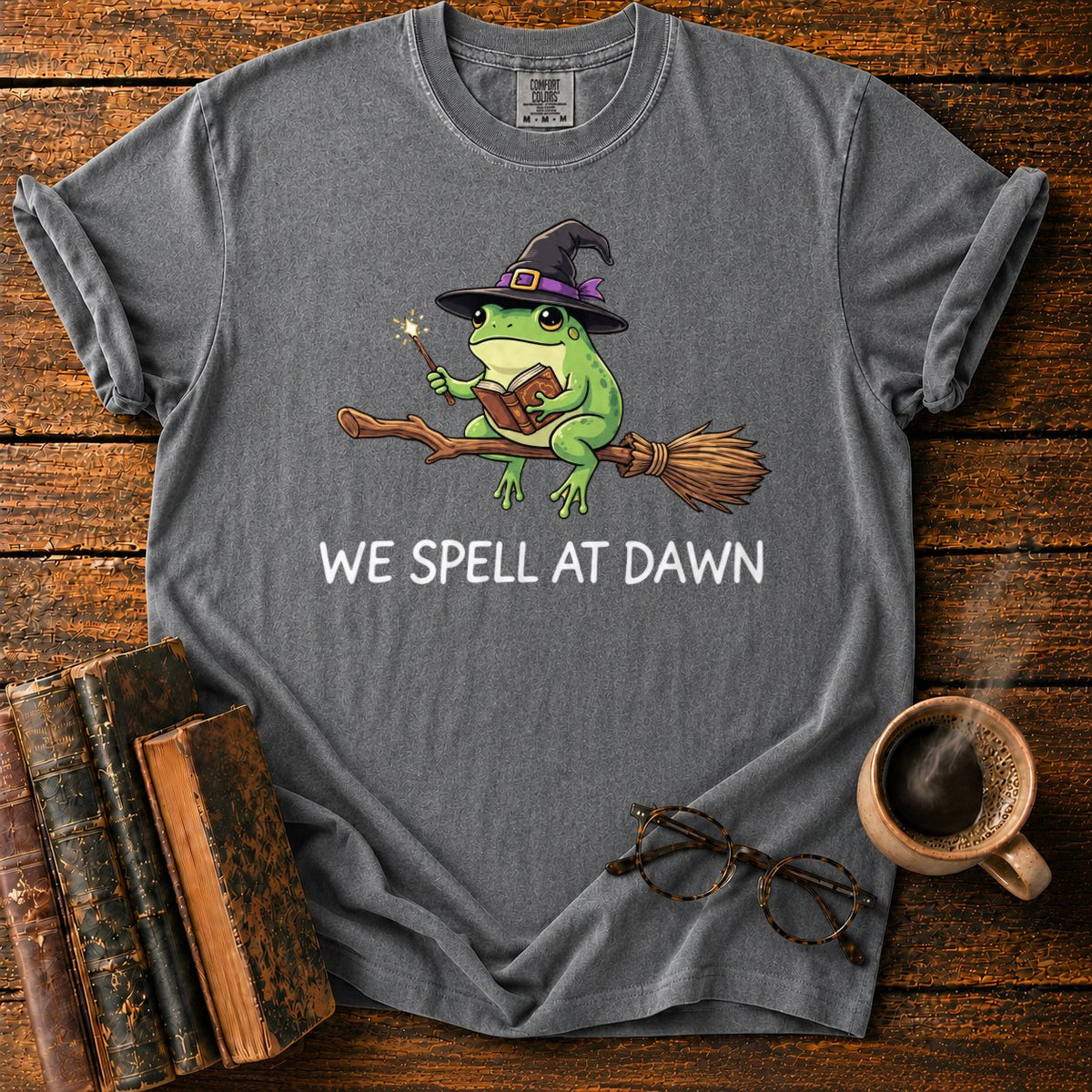 We Spell At Dawn T-Shirt in Pepper – BooksThreads